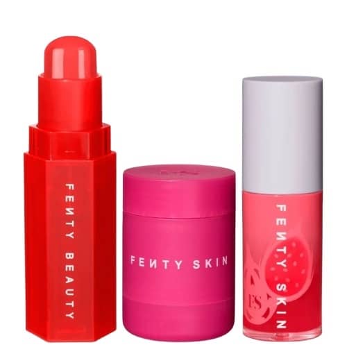 Pink Links Lip Care + Cheek Trip Set