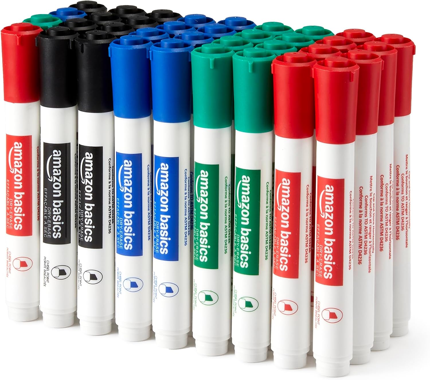 36 Marcadores de Pizarra Amazon Basics (4 Colores) desde $9.87 en Amazon