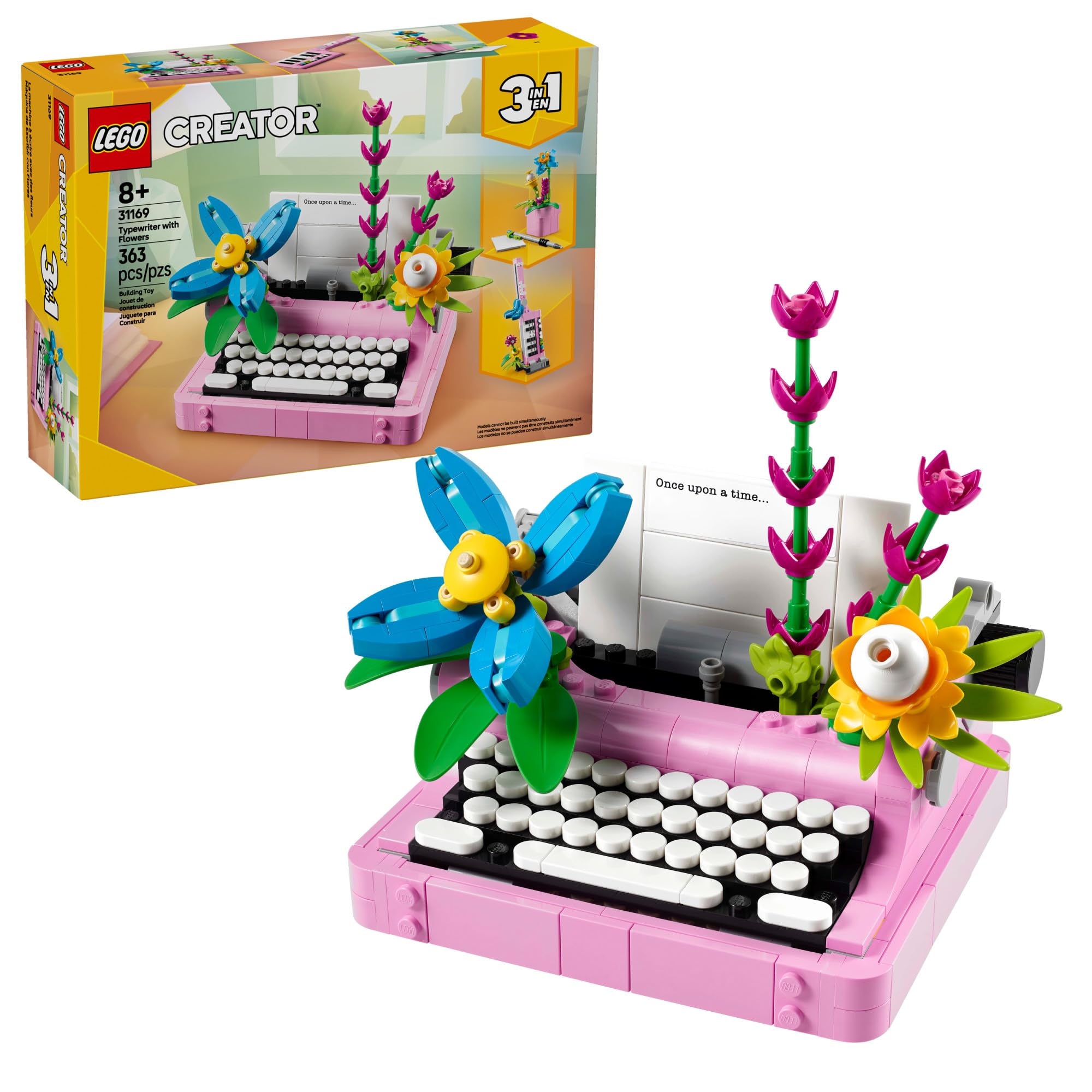 LEGO Creator 3合1 打字机与花卉