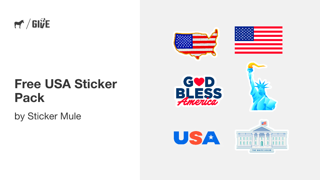 免费领取 Sticker Mule 美国主题贴纸包